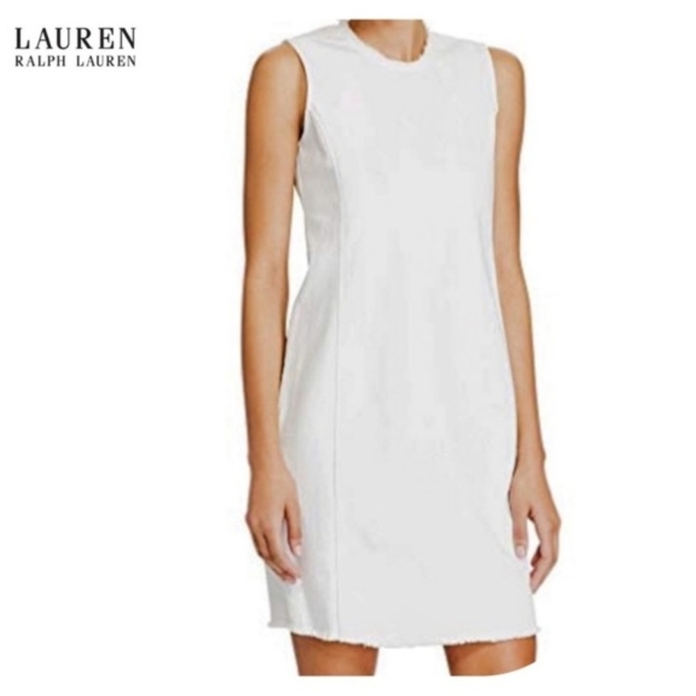 Lauren Ralph Lauren White Denim Jean Dress